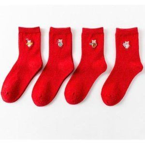 Pig Socks or Anklets TWO Styles, these CUTE Pig Socks in Bright Colors are SURE